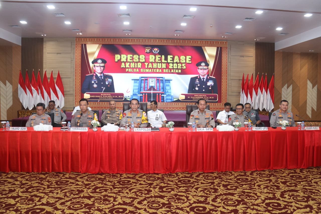 RAPOR HIJAU KAMERAD! Angka Kriminalitas di Sumsel Turun Drastis 18 Persen